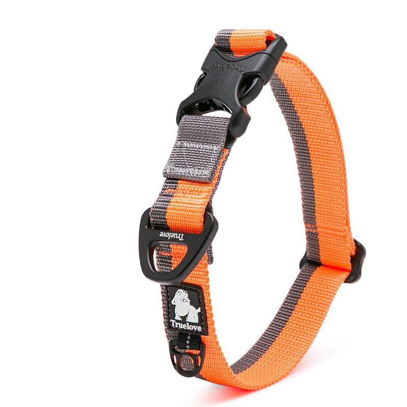 Coleira Truelove Nylon - Laranja