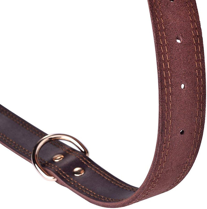 Coleira Couro Vintage