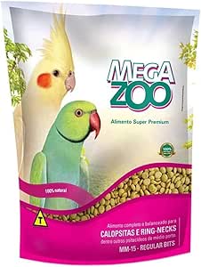 Ração Extrusada para Calopsitas e Ring Necks - YoeyangMegazoo 300g
