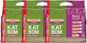 Kit com 3 pacotes de Katbom Natural 6kg: vale a pena?