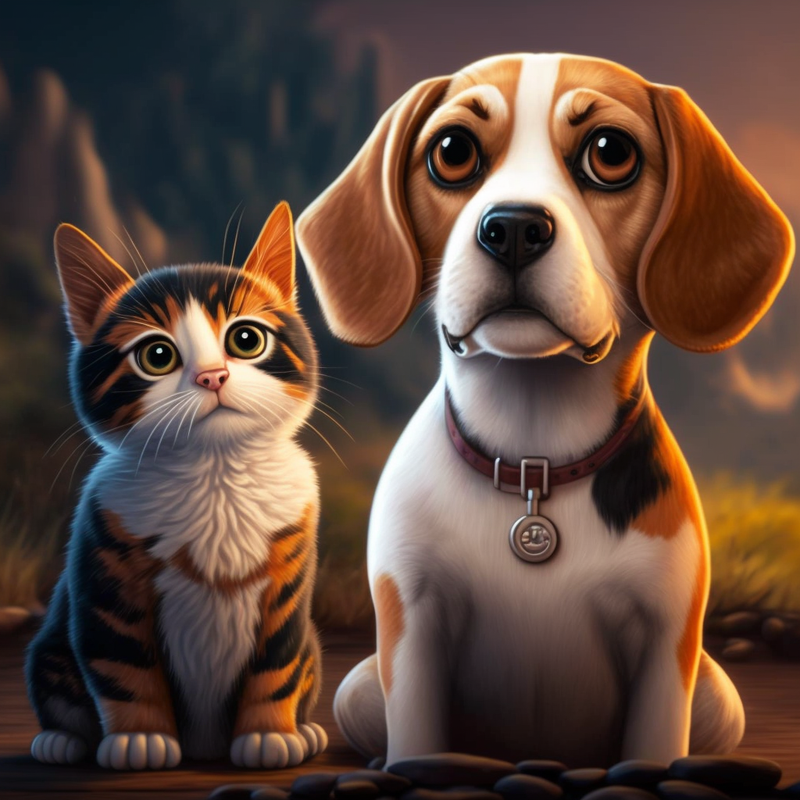 Beagles e gatos: como fazer essa amizade funcionar