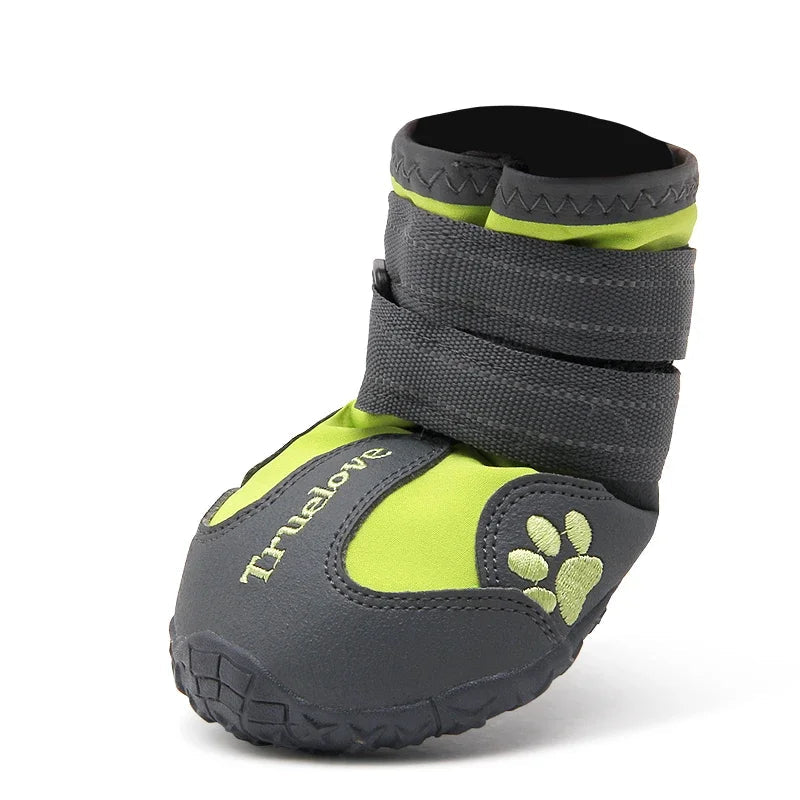 Bota Truelove Cano Alto Impermeável para Cachorro – Kit com 4 Unidades