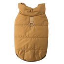 Casaco Truelove Puffer para cachorro caramelo com forro de fleece