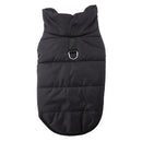 Casaco Truelove Puffer para cachorro preto com forro de fleece