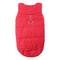 Casaco Truelove Puffer para cachorro vermelho com forro de fleece