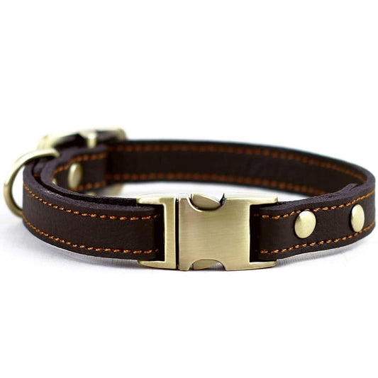 Coleira Couro Comfort